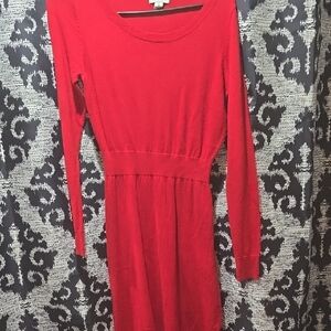 Red Long Sleeve Dress